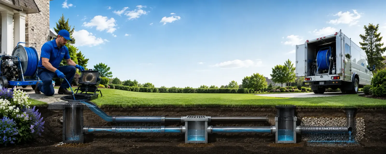 Outdoor drain cleaning information for Longford, KS